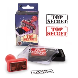 Zestaw stempel tusz dwukolorowy "Top Secret" - TRENDHAUS