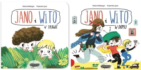 Jano i Wito. W trawie. W domu. W lesie. W mieście - Wiola Wołoszyn, Przemysław Liput (ilustr.)