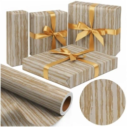 Papier ozdobny Złoty Kraft X-Strong 38cmx20m - PaperHit