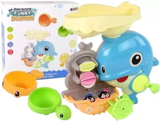 Zabawka do kąpieli delfin wodospad - Leantoys