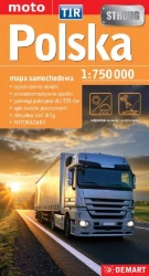 Polska TIR mapa samochodowa (wersja wodoodporna) - opracowanie zbiorowe