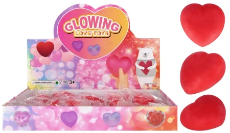 Zabawka Wyciskana Serce 7cm Walentynki Mega Creative 553223