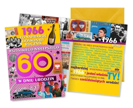 Karnet Urodziny 60 - Kukartka
