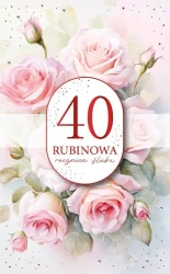 Karnet Rocznica Ślubu 40 - Armin Style