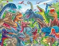 Układanka Selfie Wesołe dinozaury 43 elementy - Larsen