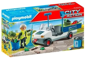 Zestaw z figurkami City Action 71433 Sprzątanie miasta samochodem elektryczny - Playmobil