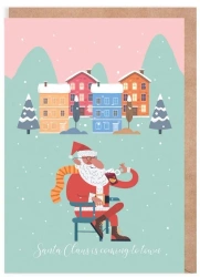 Kartka Boże Narodzenie Mikołaj, eko koperta K137 - Cardie