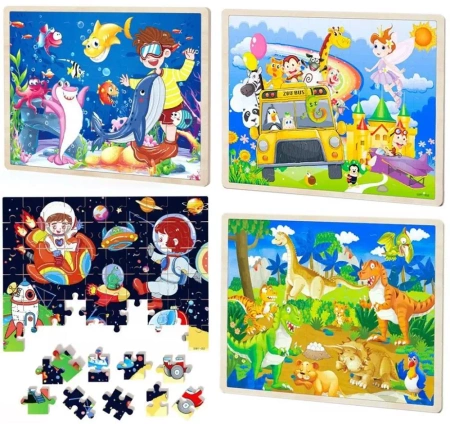 Puzzle drewniane MIX - Trifox
