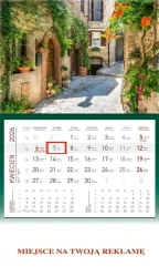 Kalendarz 2026 ścienny jednodzielny Toskania - Wokół Nas