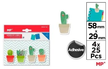Karteczki samoprzylepne kaktusy 4x25szt - MP Main Paper