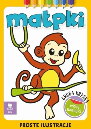 Gruba kreska. Małpki - praca zbiorowa