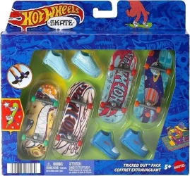 Hot Wheels Skate Deskorolka 4-pak + buty - Mattel