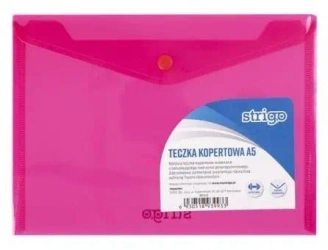 Teczka kopertowa A5 różowa STRIGO