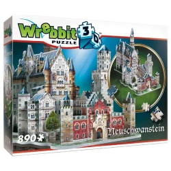 Wrebbit 3d puzzle. Zamek Neuschwanstein. 890 elementów