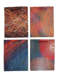 Torebka ozdobna 18x23x8cm hot-stamp mix ROZETTE