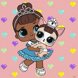 Malowanie po numerach - L.O.L. Surprise! 40x40cm - Ideyka