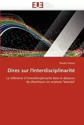 Dires sur l''interdisciplinarité - HATANO-M