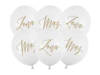 Balony Żona Mąż 30cm - PartyDeco