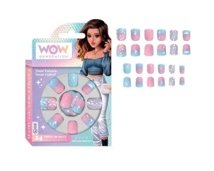 Zestaw samoprzylepnych tipsów 24szt - Kids Euroswan