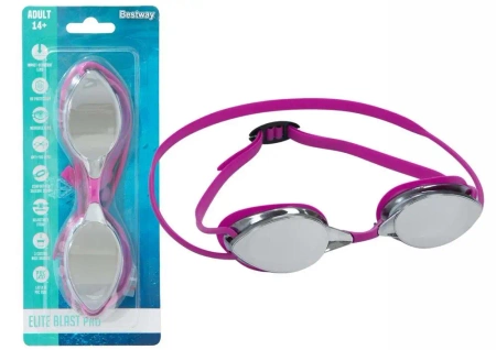 Okulary do pływania lustrzane różowe - Bestway