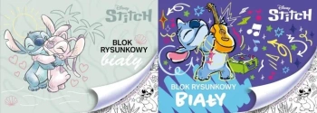 Blok rysunkowy biały A4/20K Stitch mix - Beniamin