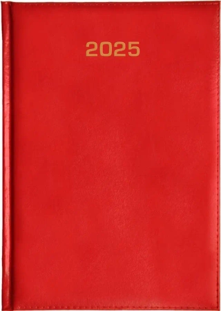 Kalendarz 2026 dzienny A5 Baladek czerwony - Aniew