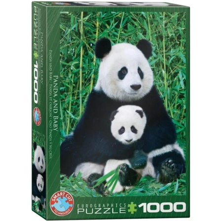 Puzzle 1000 Panda & Baby 6000-0173 - Eurographics