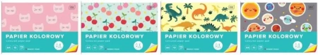 Zeszyt papierów kolorowych A4/10K (10szt) - INTERDRUK