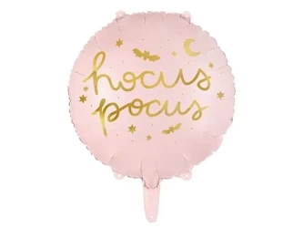 Balon foliowy Hocus Pocus różowy 45cm - PartyDeco