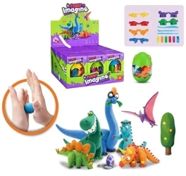 Masa plastyczna dinozaury z foremkami - Trifox