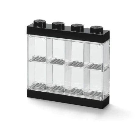 Lego(R) witryna na 8 minifigurek czarna - NHG