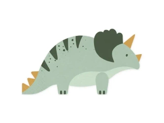 Serwetki Triceratops 18x10cm 12szt - PartyDeco