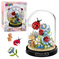 Klocki konstrukcyjne Kwiaty biedronka 596el - Leantoys