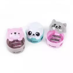 Temperówka podwójna Zwierzaki mix KIDEA - DERFORM