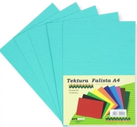 Tektura A4 falista jasnoniebieska 5szt - Penword