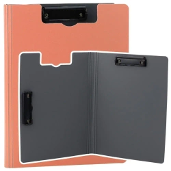 Deska z okładką A4 dwa klipy plastikowa różowa - Leantoys