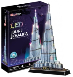 Puzzle 3D Burj Khalifa LED - Cubic Fun