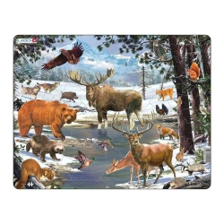 Układanka Las północny Maxi - Larsen