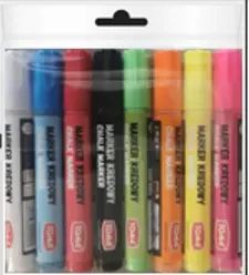 Marker kredowy 8 kolorów - TOMA