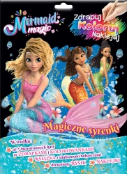 Magia Syren. Zdrapuj, koloruj, naklejaj - praca zbiorowa