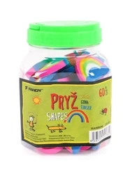 Gumka Shapes tęcza (60szt) - Fandy
