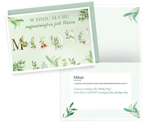 Karnet B6 Ślub - Kukartka