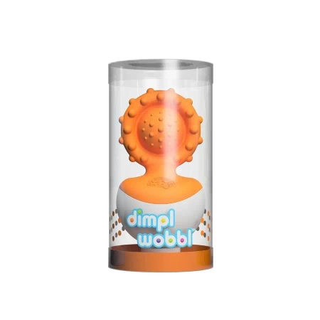 Gryzak Dimpl Wobl Pomarańczowy - Fat Brain Toy Co