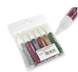 Brokat sypki z dozownikiem 6 kolorów - Penword