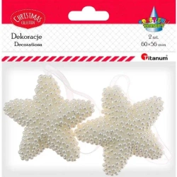 Zawieszki gwiazdki 60x56mm 2szt - Titanum