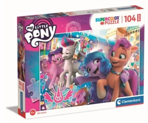 Puzzle 104 Maxi Super Kolor My Little Pony - Clementoni