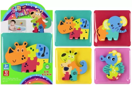 Układanka Piankowa Puzzle 14x14 cm Mega Creative 545892