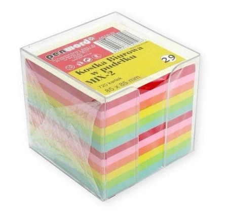 Kostka biurowa w pudełku mix 85x85x70mm 720K - Penword