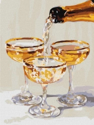 Malowanie po numerach - Chwila dla trojga 30x40cm - Ideyka