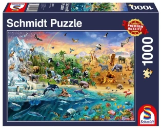 Puzzle PQ 1000 Królestwo zwierząt G3 - Schmidt